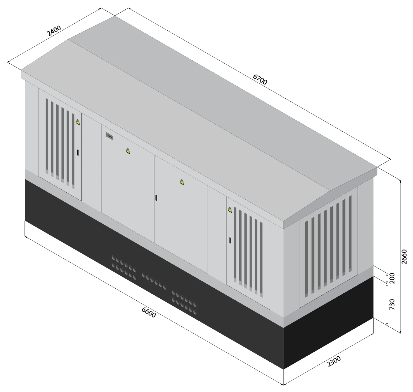 CCTS-2-1000, Isometrische Ansicht