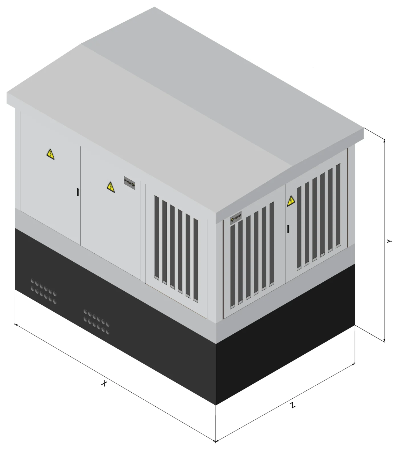 CCTS-T-X, Isometrische Ansicht